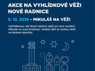 Mikuláš - Vyhlídková věž Nové radnice Ostrava