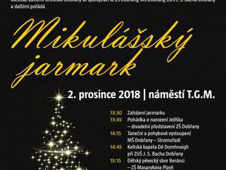 Mikulášský jarmark s rozsvícením vánočního stromu - Dobřany