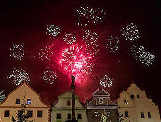 Silvestr na náměstí Český Krumlov