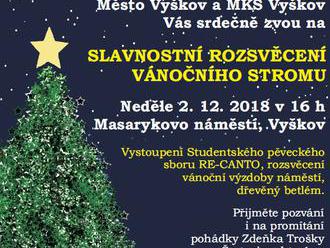 Rozsvícení vánočního stromu - Vyškov