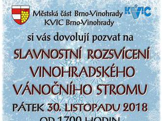 Rozsvícení vánočního stromu - Brno Vinohrady