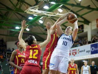 Slovenské basketbalistky v kvalifikácii nestačili na Čiernu Horu, na šampionát zrejme nepostúpia