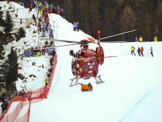 Zjazd mužov prerušil hrôzostrašný pád Gisina, už je stabilizovaný