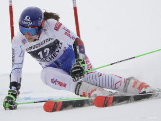 Vlhová po 1. kole slalomu druhá tesne za Shiffrinovou