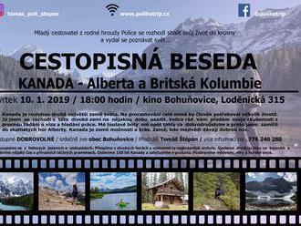 Cestovatelská beseda - Kanada, Alberta a Britská Kolumbie