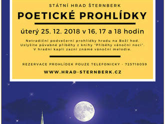 Poetické vánoční prohlídky hradu Šternberk