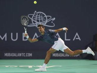 Novak Djokovič vyhral exhibičný turnaj v Abú Zabí, Anderson vo finále získal jeden set