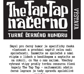 Výstava: The Tap Tap Načerno