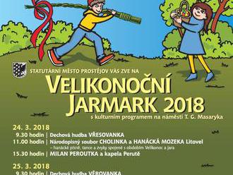 Velikonoční jarmark na náměstí v Prostějově