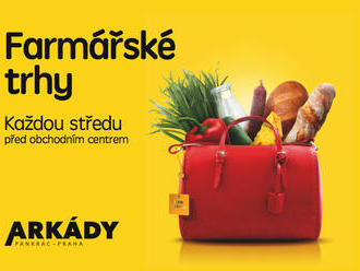 Farmářské trhy před Obchodním centrem Arkády Pankrác