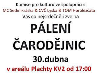 Čarodějnice v areálu Plachty - Brno Nový Lískovec