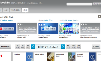   Česká televize bude od května využívat nového poskytovatele iVysílání