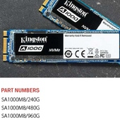 Kingston uvádí A1000: NVMe SSD za cenu blížící se SATA modelu