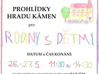 Prohlídky hradu Kámen pro rodiny s dětmi