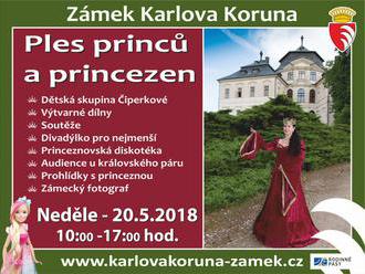 Ples princů a princezen na zámku Karlova Koruna