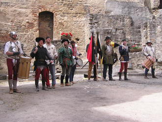 Historický šerm na hradě Landštejn