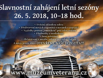 Slavnostní zahájení sezony 2018 Muzeum Veteránů