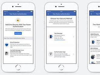   Facebook zprovoznil dvoufázové ověřování i bez nutnosti zadávat mobilní číslo