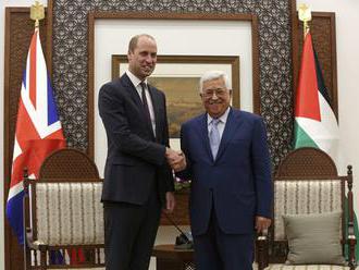 Britský princ William sa stretol s palestínskym prezidentom Abbásom