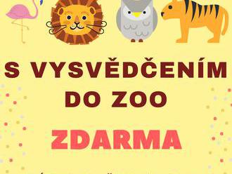 S vysvědčením do Zoo Hodonín zdarma