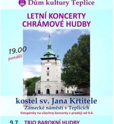 Letní koncerty chrámové hudby - Teplice