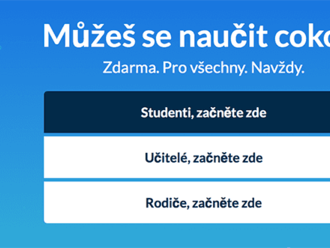   Khan Academy je k dispozici v češtině, nabízí i výuku matematiky a počítačů