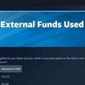 External Funds Used ukáže celkovou útratu na Steamu