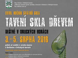 Tavení skla dřevem - Deštné v Orlických horách