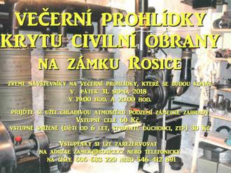 Večerní prohlídka krytu civilní obrany - Zámek Rosice