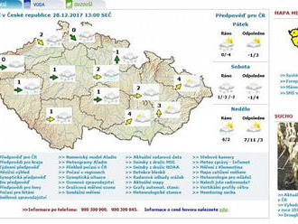   Soud nařídil ČHMÚ zveřejnit doposud zpoplatněná historická data o počasí