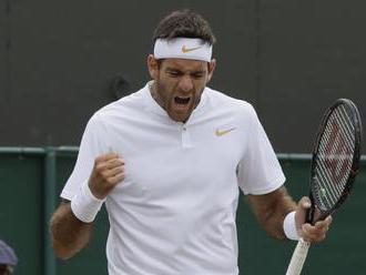 Del Potro zvládol dohrávku, cez Simona sa dostal do štvrťfinále Wimbledonu