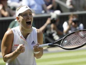 Kerberová postúpila do finále Wimbledonu, Ostapenkovej dovolila iba päť gemov