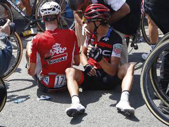 Foto: „Kockovú“ 9. etapu Tour de France poznačili pády, Sagan vedie bodovaciu súťaž o 81