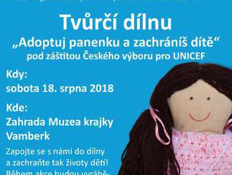 Adoptuj panenku a zachráníš dítě - Muzeum krajky Vamberk