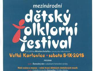 Mezinárodní dětský folklorní festival a Řemeslný den - Velké Karlovice