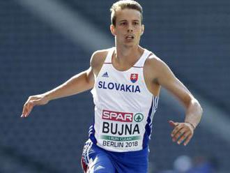 Bujna nepostúpil z rozbehov na 200 m, pred bránami semifinále skončili aj Bezeková a Putalová