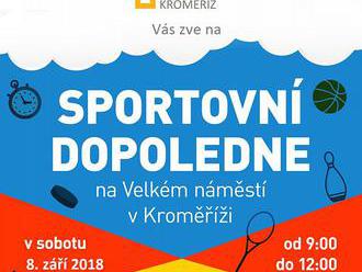 Sportovní dopoledne na náměstí v Kroměříži