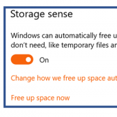 Storage Sense a další funkce Windows 10, kterou asi nechceme