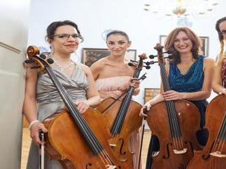 4 violoncellistky na vyhlídce - Praha