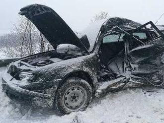 FOTO Tragédia na diaľnici v okrese Ilava: Vodička   auta neprežila zrážku s autobusom