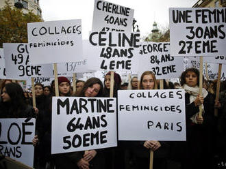 FOTO: Tisíce ľudí v Paríži protestovali proti násiliu voči ženám