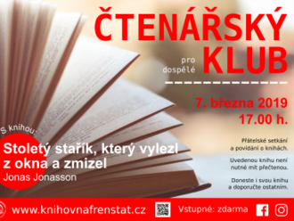 Čtenářský klub - Stoletý stařík, který vylezl z okna a zmizel