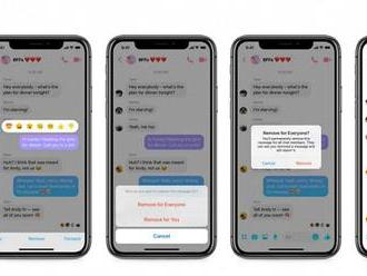   Facebook Messenger umí mazat už odeslané zprávy, máte na to 10 minut