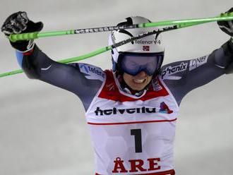 Kristoffersen tromfol Hirschera a zvíťazil v obrovskom slalome v Aare, Slováci chýbali v cieli