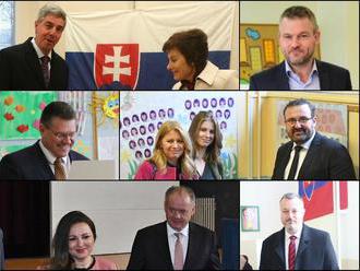 FOTOREPORTÁŽ Prezidentské voľby sú v plnom prúde, do výsledku ostávajú hodiny: Takto volili politici