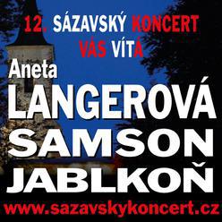 Open air koncert s Anetou Langerovou, písničkářem Samson Lenkem a kapelou Jablkoň