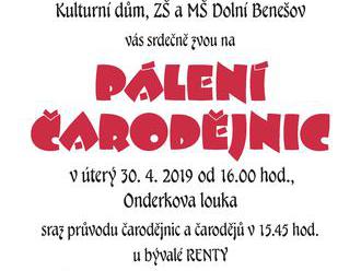 Pálení čarodějnic - Dolní Benešov