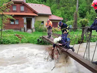 Oščadnicou sa valila veľká voda, hrozilo zrútenie mostov