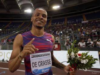 Kanaďan De Grasse vyhral na 200 m v Rabate za 20,19 s