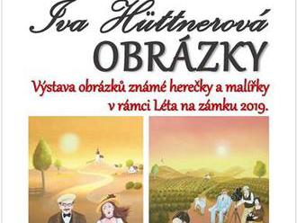 Obrázky Ivy Hüttnerové na zámku Lomnice nad Popelkou